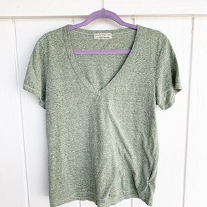 🚘MOVING🚘 Urban Outfitters Green V-Neck Shirt S